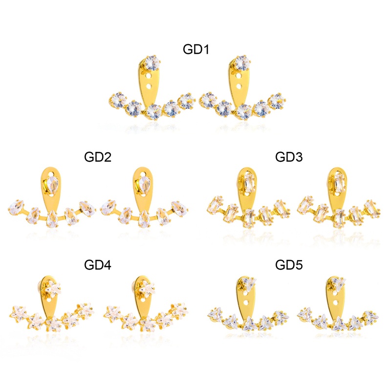 Bông Tai Hình Hoa Nhỏ Đeo Sau Lưng Phong Cách Hàn Quốc