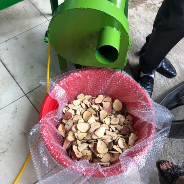 Nơi bán máy băm cây thuốc nam, máy thái lát cây làm dược liệu motor điện 1 pha chính hãng bảo hành 12 tháng