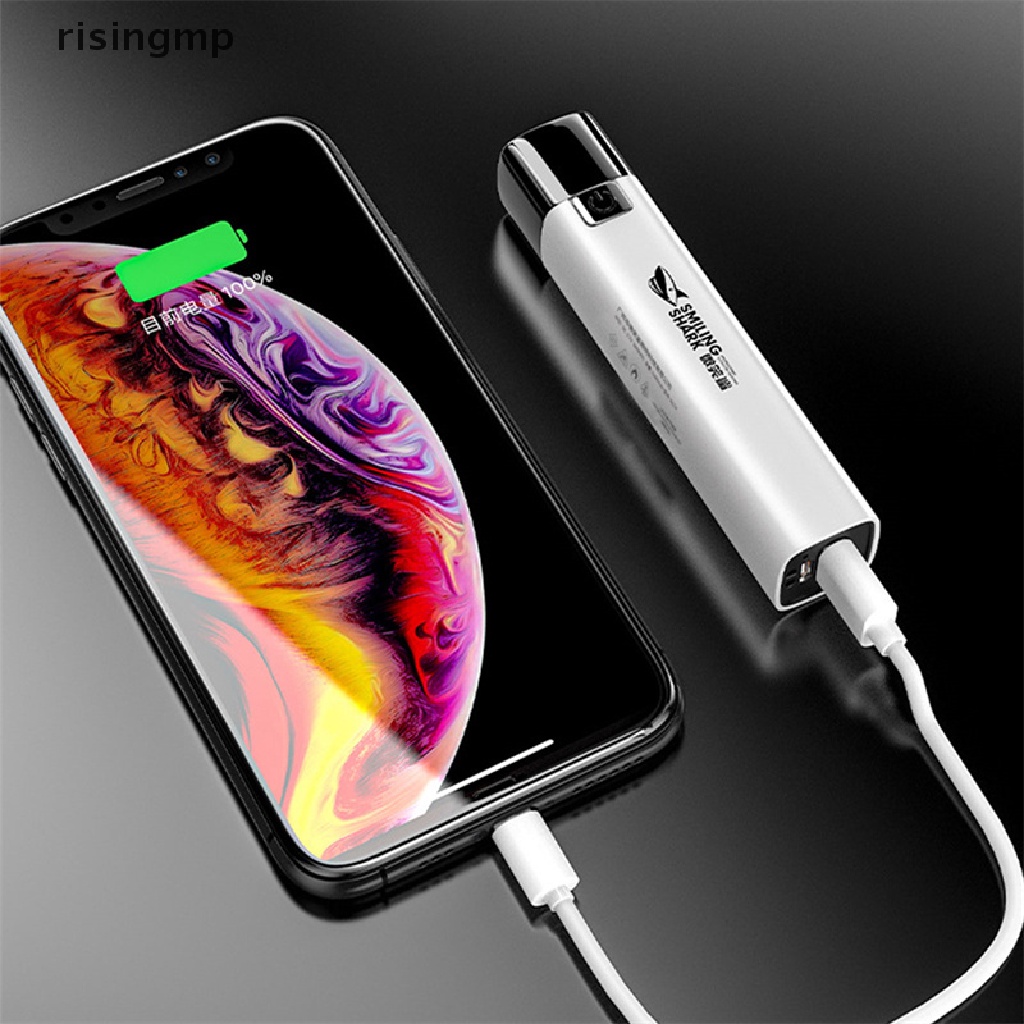 Đèn Pin Sạc USB Chống Thấm Nước Thiết Kế Nhỏ Gọn Tiện Dụng ♨Trên đó