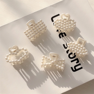 Kẹp Tóc Mini Đính Ngọc Trai Dễ Thương 4cm