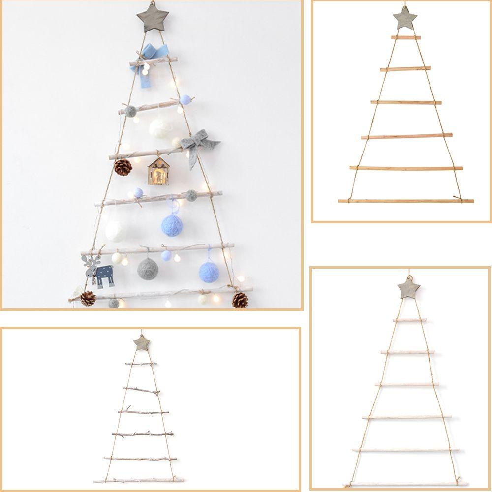 CONOPERY Cây Thông Giáng Sinh Bằng Gỗ Treo Tường Trang Trí Nhà Cửa DIY