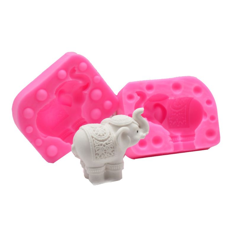 Khuôn Silicone Tạo Hình Voi 3D Làm Bánh / Kẹo / Sô Cô La