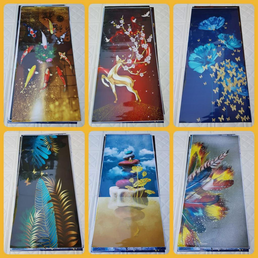 Miếng dán tủ lạnh, máy giặt - Chất liệu decal chống nước, keo bám chắc chắn, hình ảnh sắc nét