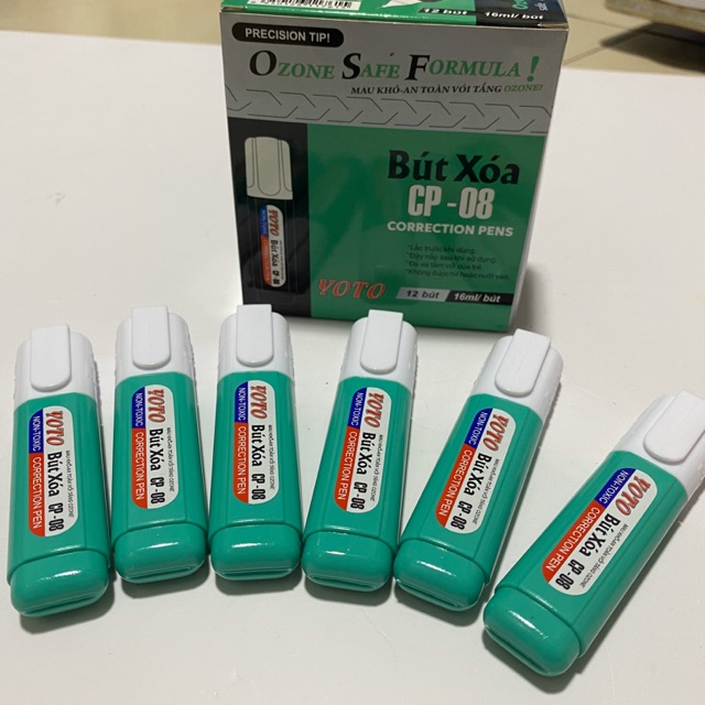 Hộp 12 cây bút xoá nước YOTO 16ml/ cây