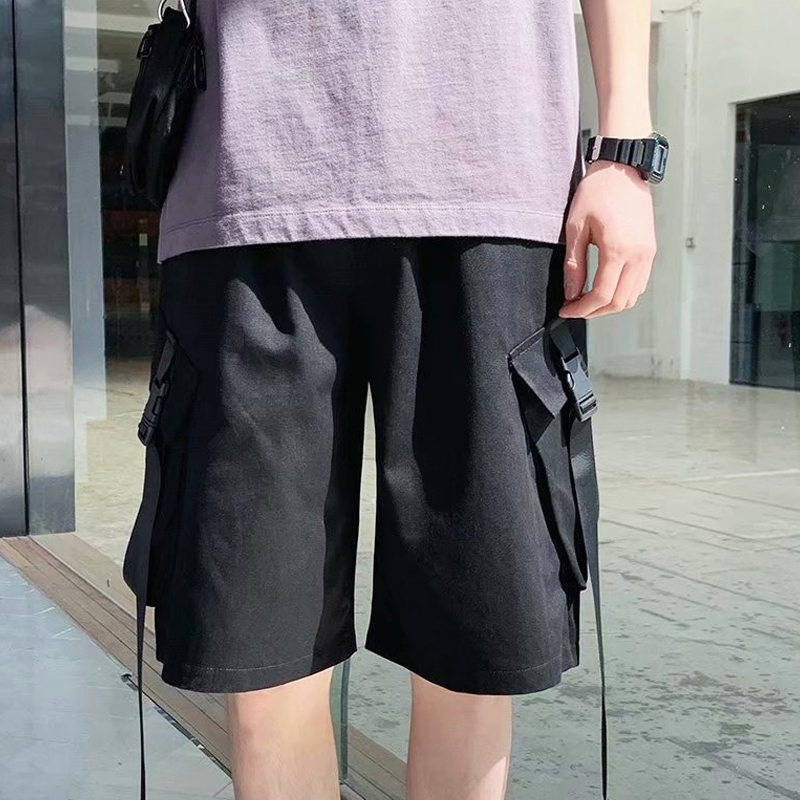 ✦AFFLIGA✦Quần Short Thể Thao Ống Rộng Thời Trang Mùa Hè Phong Cách Hàn Quốc Cho Nam