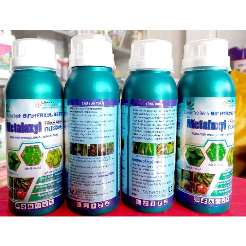 METALAXYL - LÁ CHẮN THÉP BẢO VỆ CÂY TRỒNG TRƯỚC MỌI NẤM BỆNH chai 250ml
