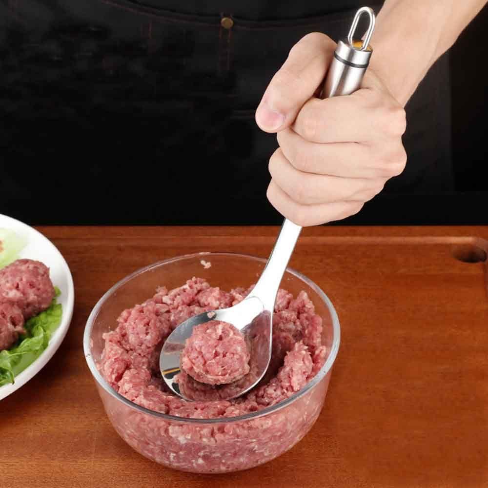 Khuôn Làm Thịt Viên / Cá Viên Bằng Thép Không Gỉ Tiện Dụng Cho Nhà Bếp