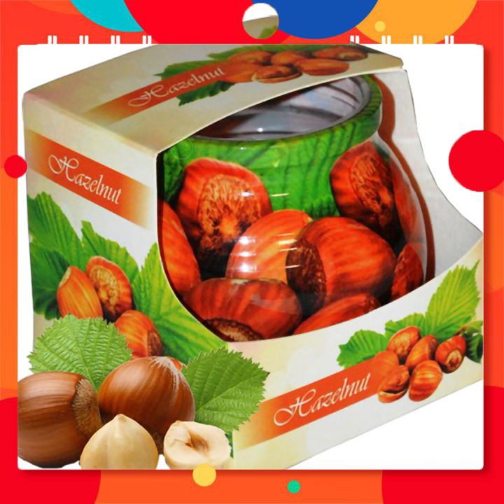 HẠT PHỈ,Ly nến thơm tinh dầu Admit Hazelnut 85g,khử mùi,thơm phòng,nhập khẩu châu âu