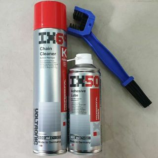 Combo Bộ xịt dưỡng sên Voltronic IX69 600ml, IX50 400ml và chải chà sên