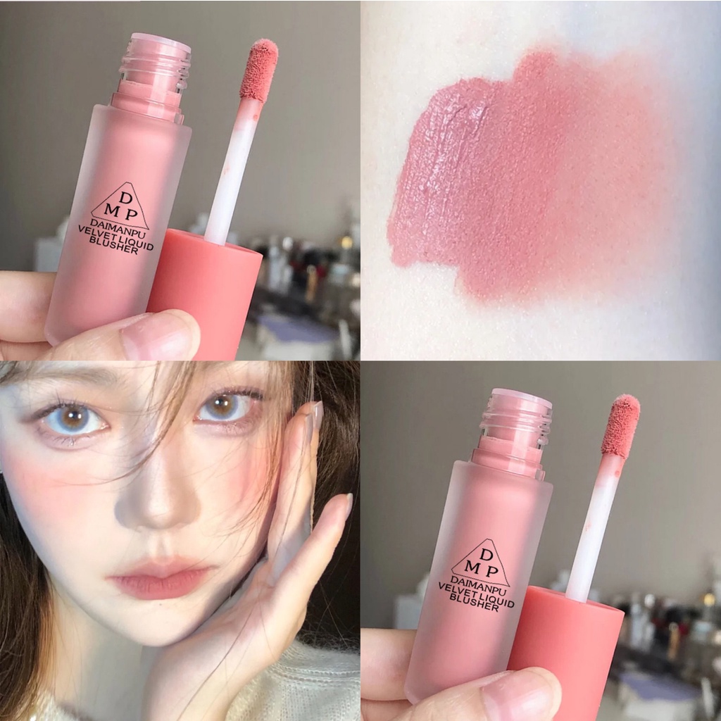 Má hồng dạng lỏng DAIMANPU® tổng màu nude tự nhiên lâu trôi trang điểm chuyên nghiệp