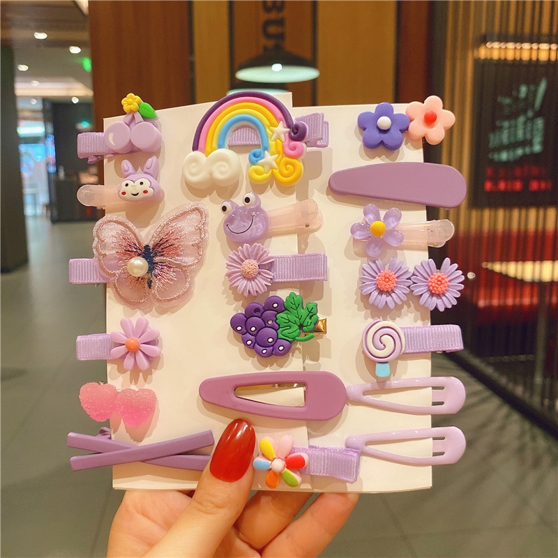 Set 8/ 20 kẹp tóc đáng yêu thời trang dành cho bé gái