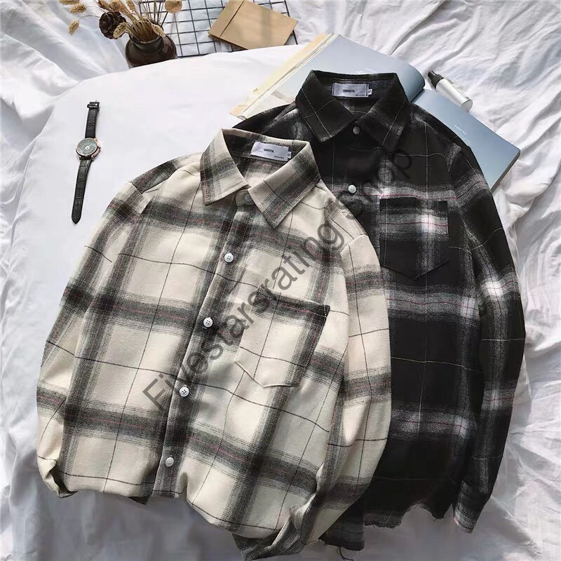 Giảm Giá_ Áo Khoác Sơ Mi UNISEX Caro Cao Cấp _Fivestarsrating | BigBuy360 - bigbuy360.vn