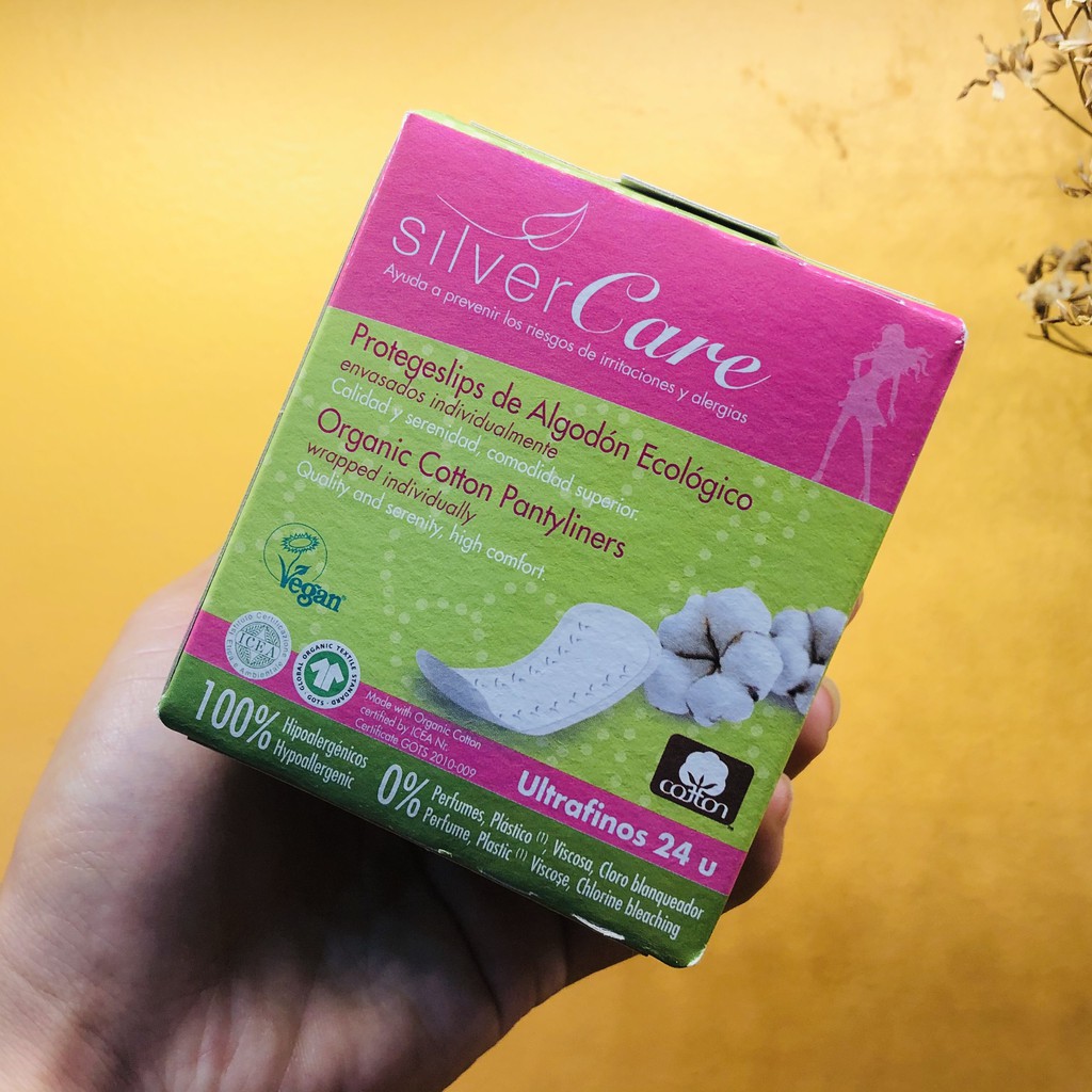 Băng vệ sinh hữu cơ hàng ngày siêu mỏng Silvercare hộp 24 miếng