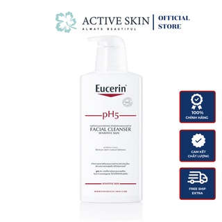 Sữa Rửa Mặt Eucerin Dịu Nhẹ Cho Da Nhạy Cảm 400ml pH5 Facial Cleanser Sensitive Skin