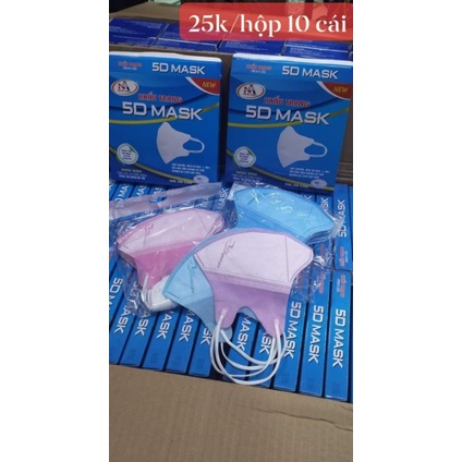(chính hãng giá sỉ) một hộp khẩu trang 5D quay dây thun loại người lớn, thương hiệu Nam Anh famapro | BigBuy360 - bigbuy360.vn