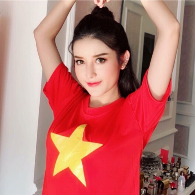 Áo Thun Cờ Đỏ Sao Vàng Việt Nam - Đủ Size - Lucky Girl shop