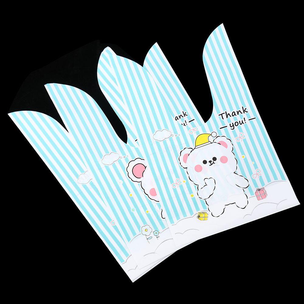 CHOOKEY 50 Túi Đựng Bánh Quy Hình Thỏ Phục Sinh