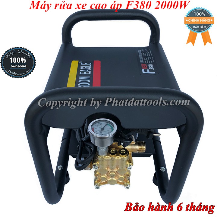 Máy rửa xe gia đình F380 Xịt Rửa Xe Gia Đình Công Suất Lớn 2200W Chuyên Rửa ô Tô Sân Vườn Vệ Sinh Điều Hòa Hàng Cao Cấp