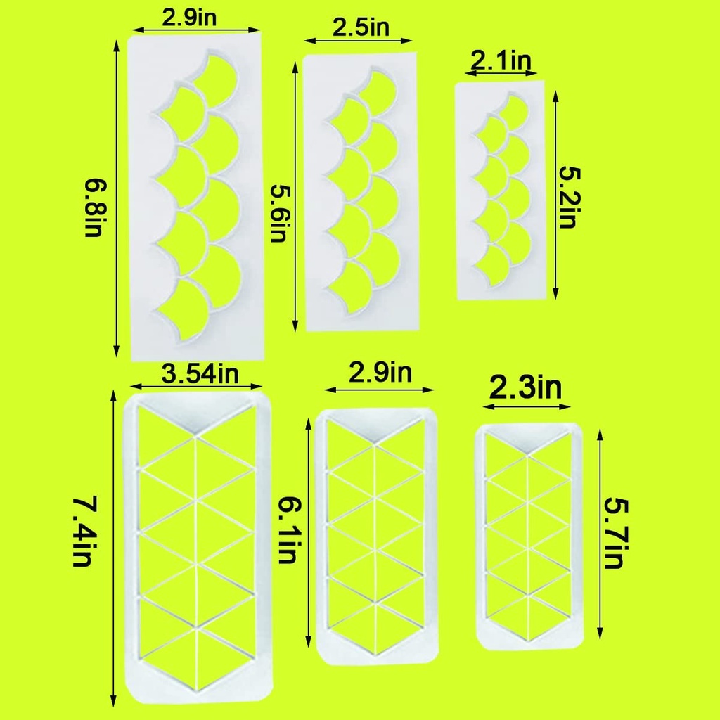 Set 3 Khuôn Làm Bánh 4 Kiểu Dáng Độc Đáo