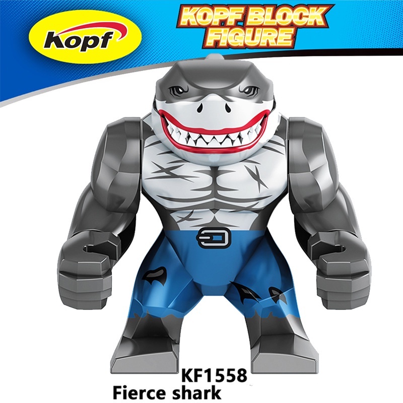 Mô Hình Đồ Chơi Lắp Ráp Nhân Vật Shark King nano