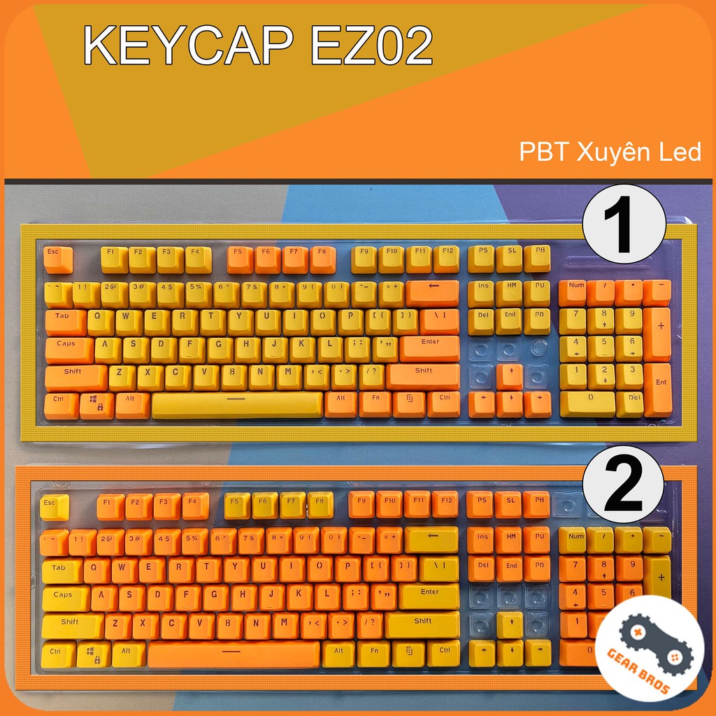 Keycap PBT Xuyên Led EZ-02