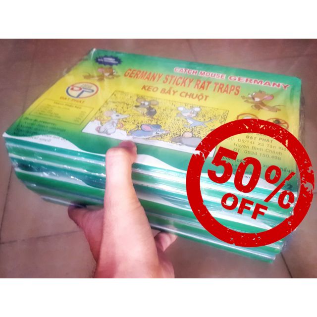 Combo sỉ 100 miếng (5 lốc) keo dính chuột