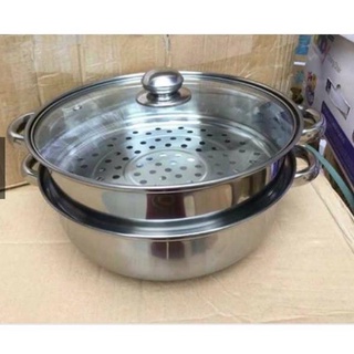 <FREESHIP> NỒI HẤP 2 TẦNG INOX CAO CẤP SIZE 28CM
