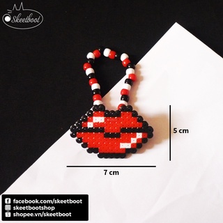 Vòng kandi perler hình môi - phụ kiện rave edm festival
