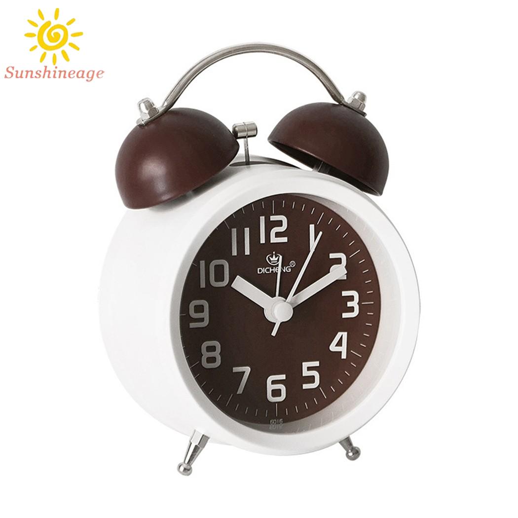 Alarm Clock Bedside Clock Loud No Snooze Button Simple Bell Vintage 3D Dial