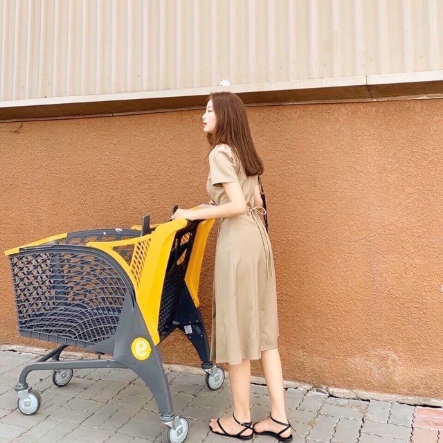 Đầm Công Sở Trẻ Trung Vải Cotton Lạnh, Thiết Kế Cao Cấp - NV46