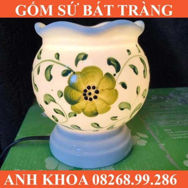 Đèn xông tinh dầu size to - Gốm sứ Bát Tràng Anh Khoa