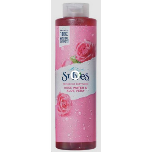 Sữa tắm dưỡng da, dưỡng ẩm tự nhiên St. Ives hương hoa hồng 650ml