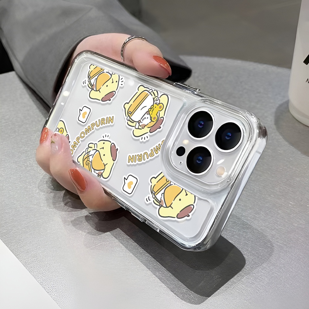 Ốp Điện Thoại Trong Suốt Hình Cún Pudding Cho iphone 14ProMax 14Plus 13 11 12 7Plus X XR XS Max 8 7