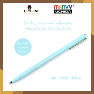Bút lông đầu cọ viết calligraphy Marvy Le Pen Flex Brush Pen - Màu xanh dương pastel (Pale Blue)