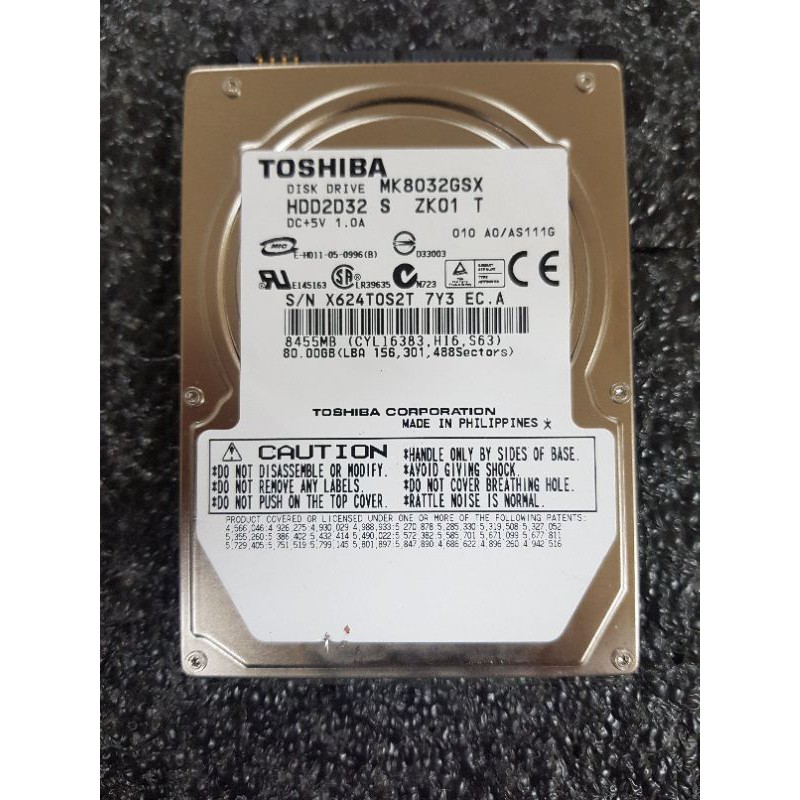 Ổ Cứng Laptop 2.5 Inch 80gb Sata