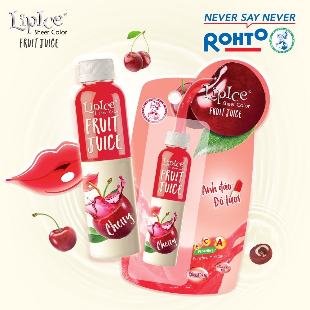 Son dưỡng có màu Lipice Sheer Color Fruit Juice 4g