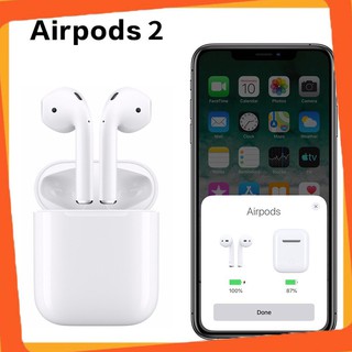 Tai nghe BlueTooth TWS 2 Premium (Đổi Tên - Định Vị  - Sạc Không Dây) Dùng cả IOS và Android - TẶNG BAO SILICON