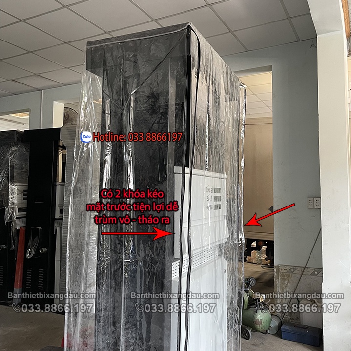 Bạt trùm cột bơm xăng dầu bằng nhựa Pvc trong suốt cao cấp