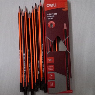 Bút chì gỗ 2B Deli 37013 (12 cây/hộp)