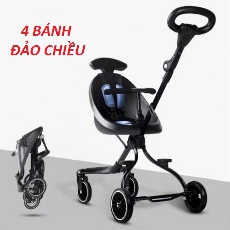 [Trợ giá] Xe đẩy du lịch 4 bánh đảo chiều gấp cực gọn