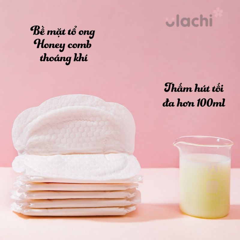 Bịch 100 Miếng Lót Thấm Sữa Dùng 1 Lần Ulachi Siêu Thấm