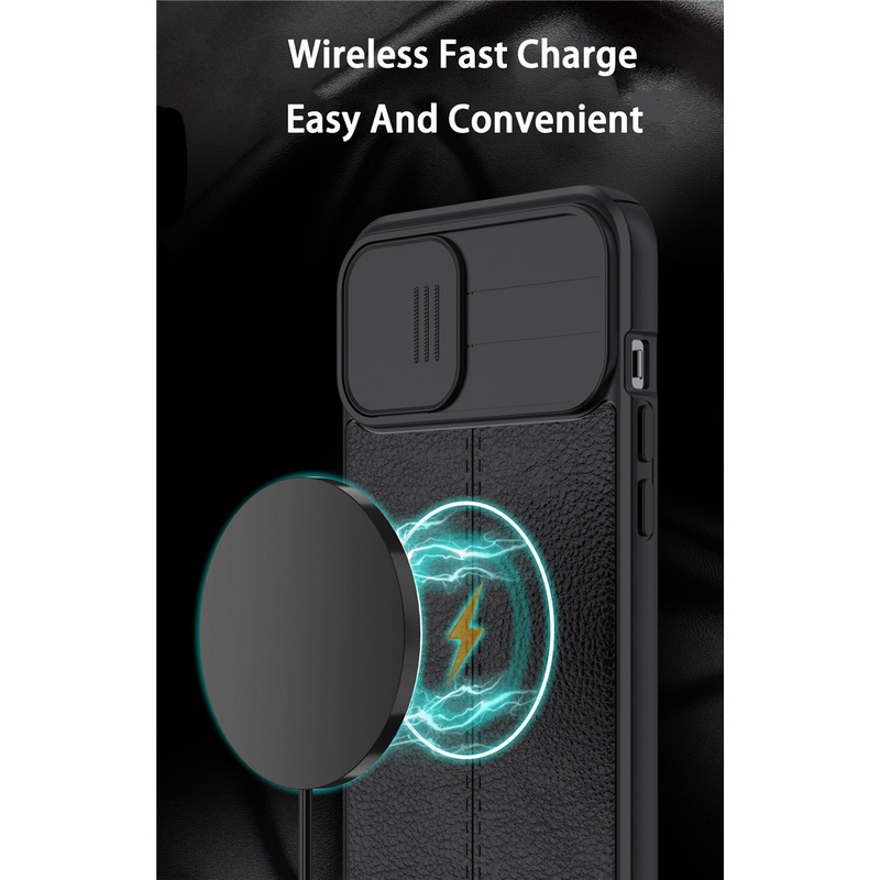 Ốp Điện Thoại Da Mềm Có Nắp Trượt Bảo Vệ Camera Cho iPhone 7 Plus 11 Pro Max XR XS Max X 6 7 8 Plus SE 2020