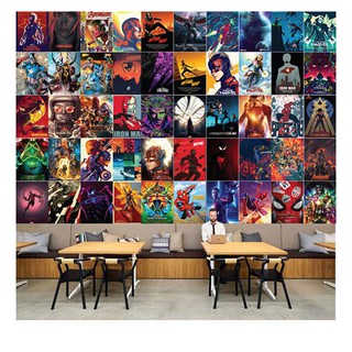 Set 50 Decal dán tường - Marvel