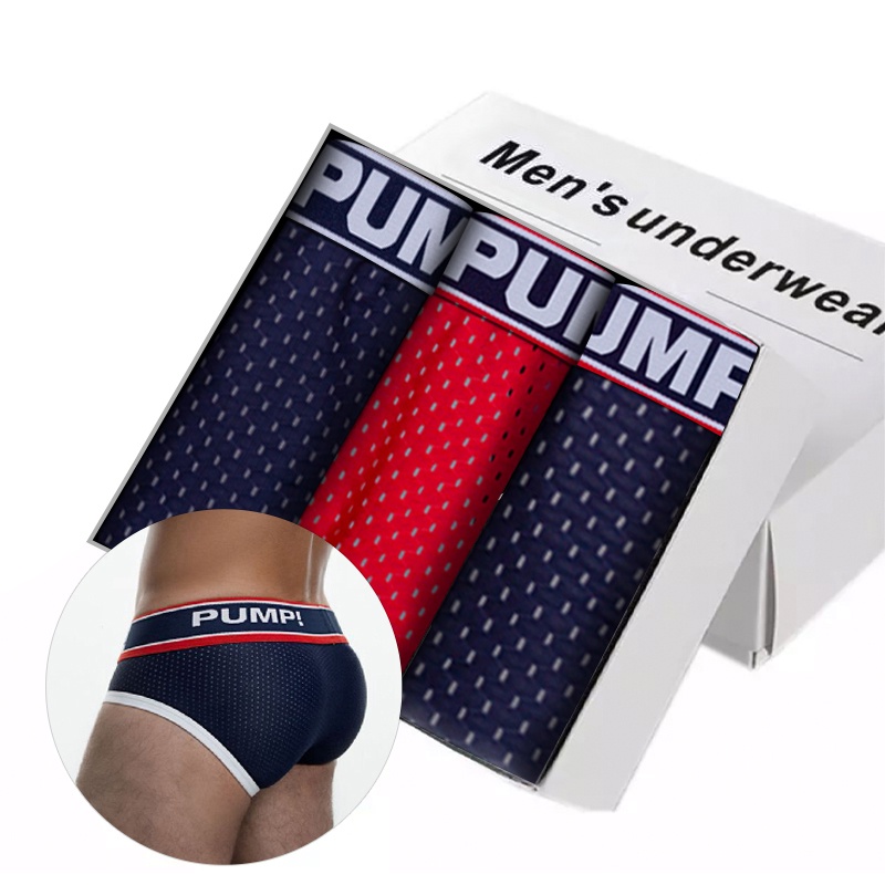 Bộ 3 quần lót ORLVS H389 cotton thoáng khí gợi cảm cho nam