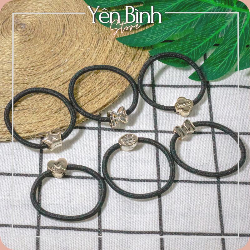 Dây cột tóc mặt hình/dây trơn nhiều kiểu
