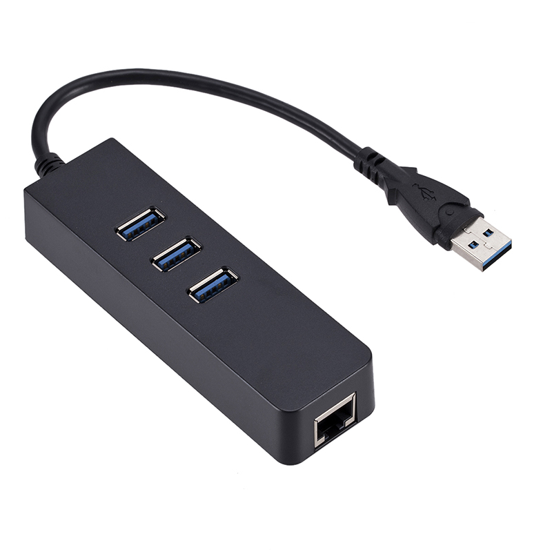 Bộ Chia 3 Cổng Usb 3.0 Gigabit Ethernet Lan Rj45 1000mbps