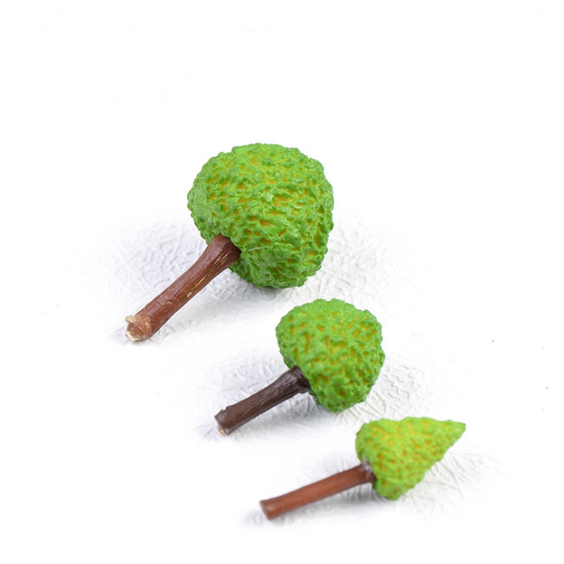 Set 3 mô hình cây mini dành cho trang trí sân vườn