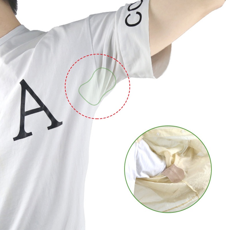 Set 10 Miếng Dán Thấm Hút Mồ Hôi Cho Vùng Da Dưới Cánh Tay Unisex
