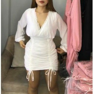 Đầm nhún tiểu thư