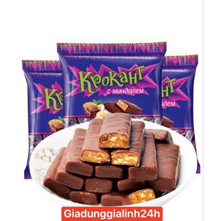 Kẹo tím krokant socola hạnh nhân nga 500g